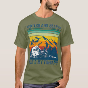 Camiseta Nitro Y Cerveza Que Es Mi Motocicleta Terapéutica 