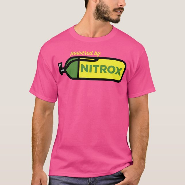 Camiseta Nitrox Propulsado Por Buceador Scuba Submarino Ta (Anverso)