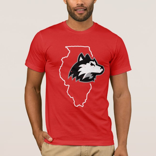 Camiseta NIU Huskies Estado Love (Anverso)