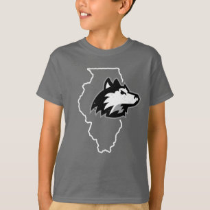 Camiseta NIU Huskies Estado Love