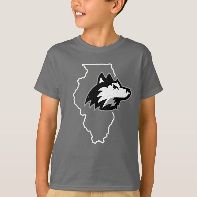 Camiseta NIU Huskies Estado Love (Anverso)