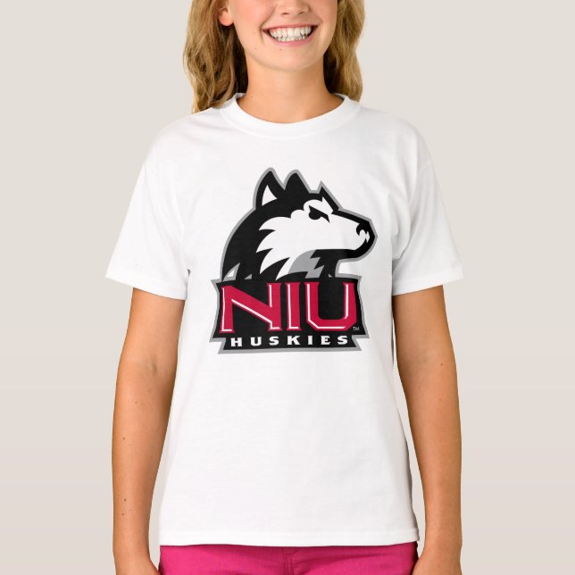 Camiseta NIU Huskies Wordmark (Anverso)