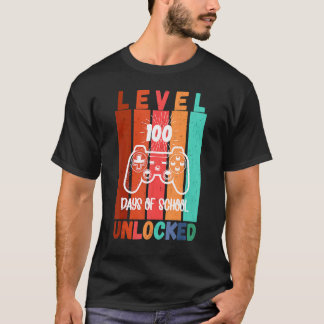 Camiseta Nivel 100º Día de la Escuela Jugador de Vintage De