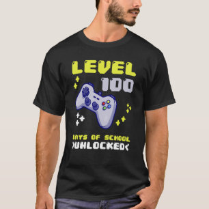 Camiseta Nivel 100100 Días De Consola Escolar