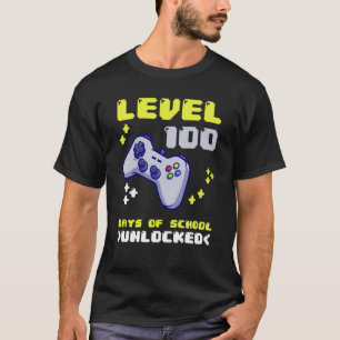 Camiseta Nivel 100100 Días De Consola Escolar