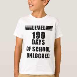 Camiseta Nivel 100 De la escuela desbloqueada el chico del 
