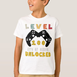 Camiseta Nivel 100 De la escuela desbloqueada el chico del 