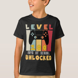 Camiseta Nivel 100 De la escuela desbloqueada el chico del