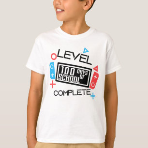 Camiseta Nivel 100 días de escolaridad completado