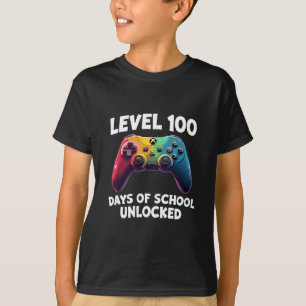Camiseta Nivel 100 Días de Escuela Desbloqueado 