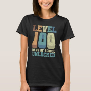 Camiseta Nivel 100 Días De Escuela Desbloqueado Profesor Vi