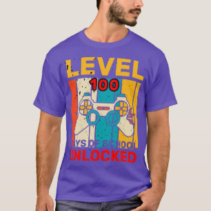 Camiseta Nivel 100 Días De Escuela Desbloqueados 21