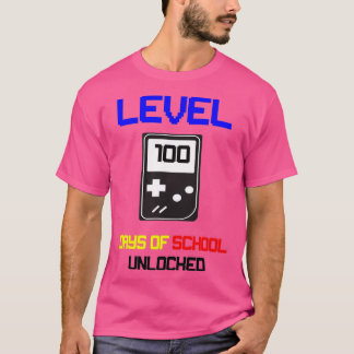 Camiseta Nivel 100 Días De Escuela Desbloqueados 38