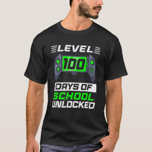Camiseta Nivel 100 Días De Escuela Desbloqueados Video De 1