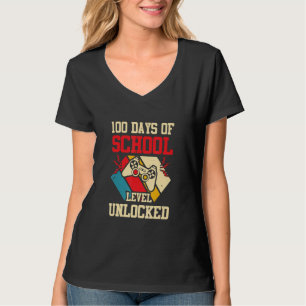 Camiseta Nivel 100 días de escuela Ga retro vintage complet
