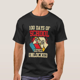Camiseta Nivel 100 días de escuela Ga retro vintage complet