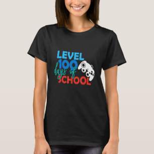 Camiseta Nivel 100 Días De Escuela Maestro Y Estudiante 1