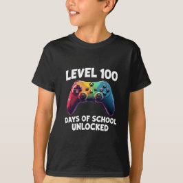 Camiseta Nivel 100 días de escuela sin bloqueo