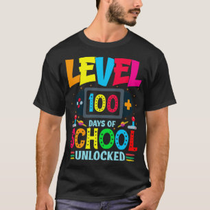 Camiseta nivel 100 días de escuela sin bloqueo 29