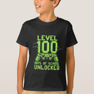 Camiseta Nivel 100 días de escuela sin bloqueo de la escuel