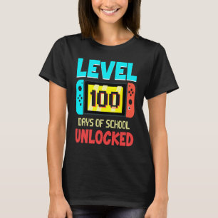 Camiseta Nivel 100 Días De La Escuela Juego De Video Jugado