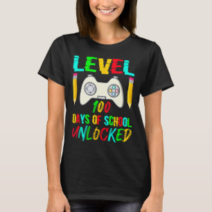 Camiseta Nivel 100 Días De La Escuela Juego De Video Jugado