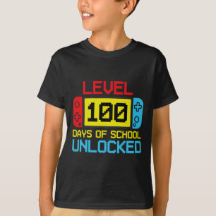 Camiseta Nivel 100 Días De La Escuela Juego De Video Jugado