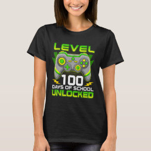 Camiseta Nivel 100 Días De La Escuela Juego De Video Jugado