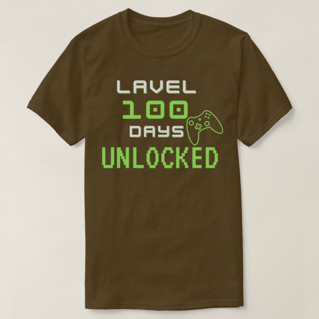 Camiseta Nivel 100 días sin bloquear 8 (Diseño del anverso)