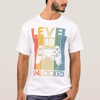 Camiseta Nivel 10 Camisas Desbloqueadas Gracioso Video Game