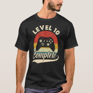 Camiseta Nivel 10 Complete el décimo aniversario Boda para 