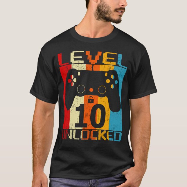 Camiseta Nivel 10 desbloqueado (Anverso)