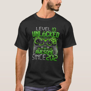 Camiseta Nivel 10 Desbloqueado Impresionante Desde 2012 Déc