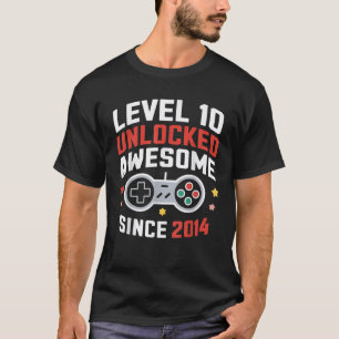 Camiseta Nivel 10 Desbloqueado Impresionante Desde 2014 Déc