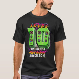 Camiseta Nivel 10 Desbloqueado Impresionante Juego De Vídeo