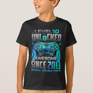 Camiseta Nivel 10 desbloqueado increíble desde 2013 10º cum