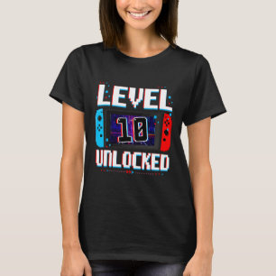 Camiseta Nivel 10 Jugadores desbloqueados 10 Regalos de cum