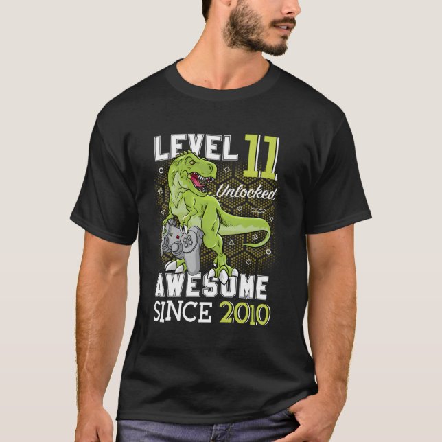 Camiseta Nivel 11 Desbloqueado Impresionante desde 2010 Jug (Anverso)