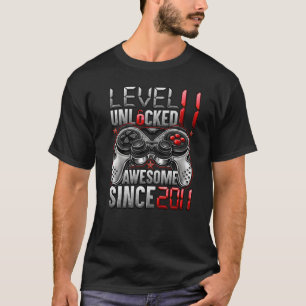 Camiseta Nivel 11 desbloqueado increíble desde 2011 11º cum