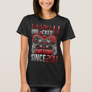 Camiseta Nivel 11 desbloqueado increíble desde 2011 11º cum