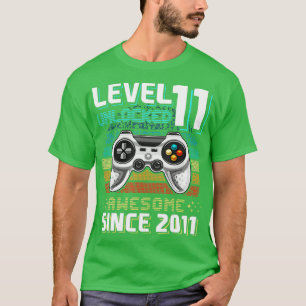 Camiseta Nivel 11 Juego de video 2011 Desbloqueado Impresio