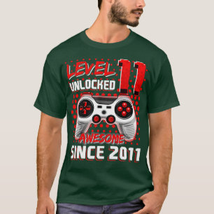 Camiseta Nivel 11 Juego de video 2011 Desbloqueado Impresio