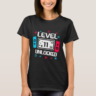 Camiseta Nivel 11 Jugador desbloqueado 11.ª Regalo de cumpl