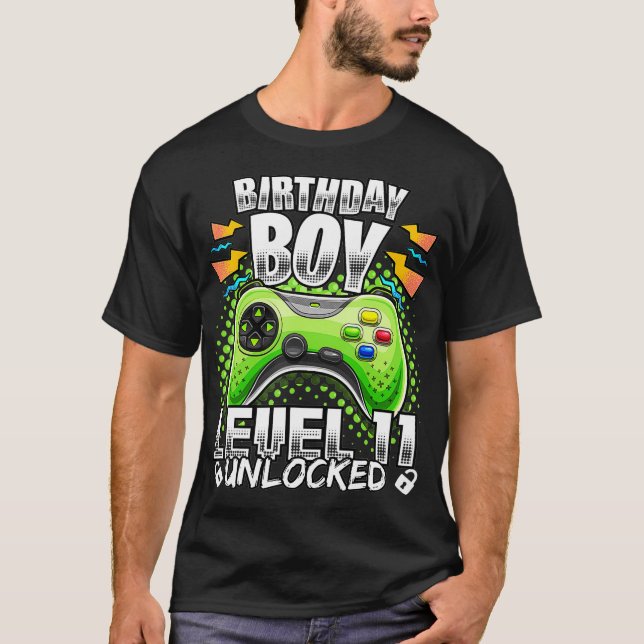 Camiseta Nivel 11 Videojuego desbloqueado 11º Jugador de Cu (Anverso)