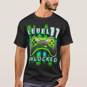 Camiseta Nivel 11 Videojuego desbloqueado 11º Jugador de Cu