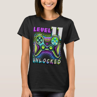 Camiseta Nivel 11 Videojuego desbloqueado 11º Jugador de Cu