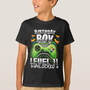 Camiseta Nivel 11 Videojuego desbloqueado 11º Jugador de Cu
