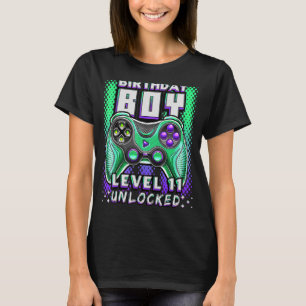 Camiseta Nivel 11 Videojuego desbloqueado 11º Jugador de Cu