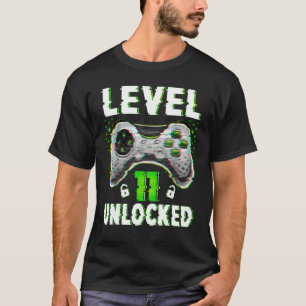 Camiseta Nivel 11 Videojuego desbloqueado Niño de 11 años 1