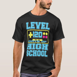 Camiseta Nivel 120 Días De Jugador De Secundaria Presente